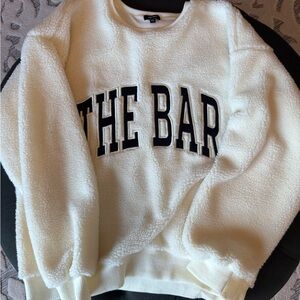 The Bar Cream Fleece Top